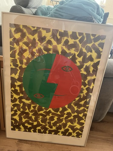 Vintage kunstdruck signiert - vintage,