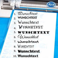 15cm Aufkleber eigener Text