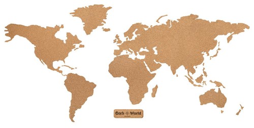 Pinnwand weltkarte corkworld - pinnwand, "corkworld"