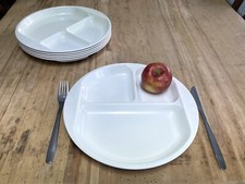 6x DDR Portionsteller rund VEB Plastunion Triptis Pneumant Kantine Mitropa