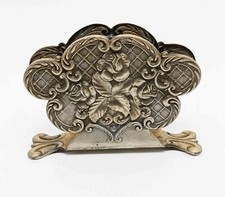 Serviettenhalter Vernickelt Vintage Floral Retro Serviette Retro