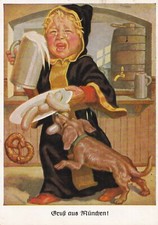 AK - (D) - Münchener Kindl - Bier - Oktoberfest - Beer - Stempel - Top Zustand 