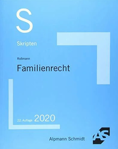 Skript familienrecht skripten - skript, (skripten