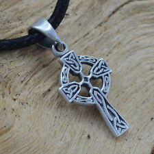 925 Silber kleines Kelten-Kreuz keltisches Hochkreuz Anhänger matt o. poliert