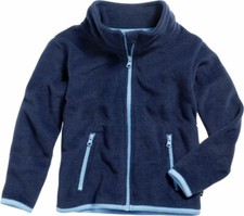 Fleece-Jacke farbig abgesetzt