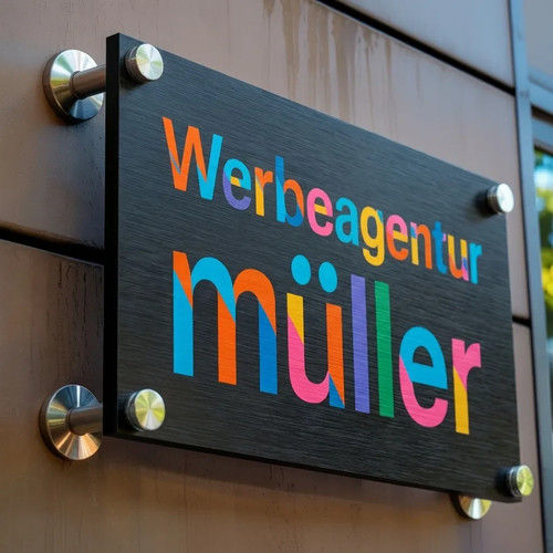 Schwarz aluminium geschliffen - schwarz,