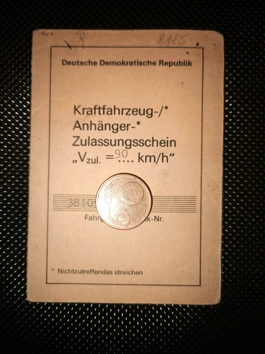Ddr zulassung nva 250 1 - zulassung, mz
