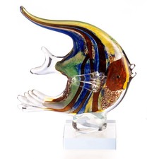 Glasfigur Fisch Skulptur