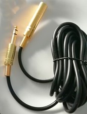 Premium Klinke Klinken Verlängerung kurz Kopfhörer 6,3mm Kabel Metall Stecker m 