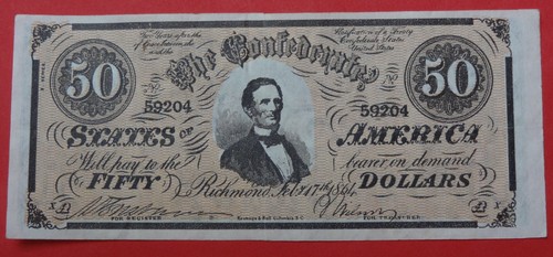 Banknote dollar confederate - dollar,