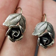 Jugendstil Silber 835 Ohrringe