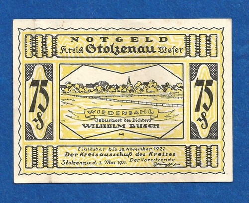 015 notgeld kreis stolzenau - notgeld,