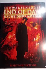 Filmplakat END OF DAYS A1 Kinoposter Action Arnold Schwarzenegger Voranzeige
