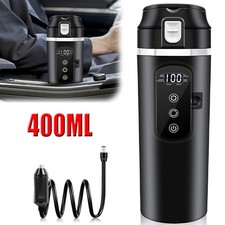 Auto Wasserkocher 400mL LKW Thermoskanne Fahrzeug Beheizter Wassertasse Edelstah