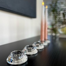 Kerzenhalter aus Kristallglas
