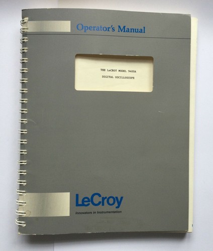 Operator manual - operator‘s,
