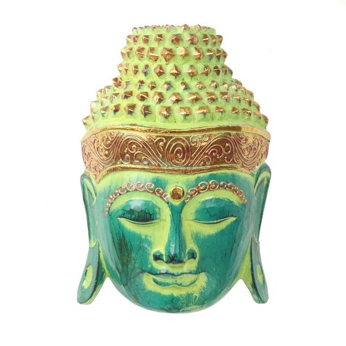 Buddha maske wandmaske holz - maske,