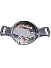 Kochtopf Topf geschmiedetes Aluminium mit Glasdeckel Home 16cm - Grau Neu