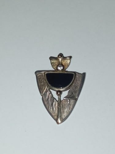 Anhänger 925 silber onyx - 925,