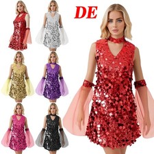 Damen Glitzer Pailletten