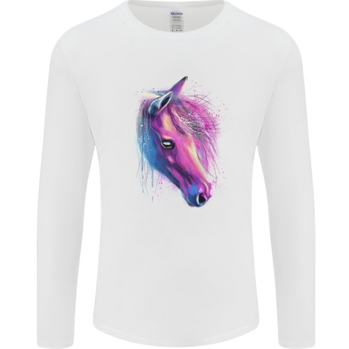 Aquarell pferd herren - pferd, langarm