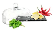 Butterdose auf schieferplatte - butterdose,