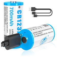 Wiederaufladbare CR123A 3V