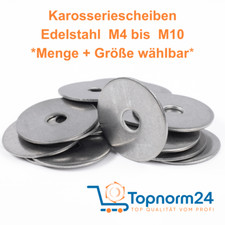 Kotflügelscheiben Karosseriescheiben Unterlegscheiben Edelstahl Beilagscheiben