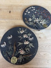 2 Ruscha Wandteller Keramik