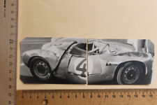 2 Fotos Photo Rennwagen Porsche Typ 550 Spyder Nr. 42 Unfall Pressefoto Werkfoto