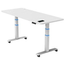 Höhenverstellbarer Schreibtisch Computertisch Elektrisch 160x80cm 3-Segment Weiß
