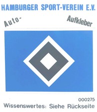 Hamburger SV Auto- Aufkleber Bundesliga Fussball HSV Hamburg #1292