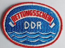 DDR Abzeichen Aufnäher DRK Rettungsschein DDR