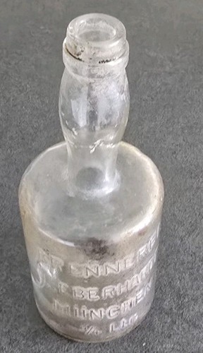 Alte glasflasche brennerei - alte, l
