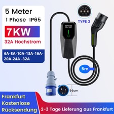 Typ2 EV Ladegerät 32A 7KW 5m