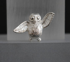 Anhänger Eule Silber 925 Uhu