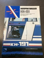 Baumaschinen Prospekte  - Kubota KH-191 Kompaktbagger - 1992