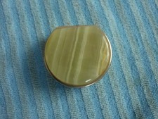 Alte Pillendose Metall ,echte stein .Gebraucht.