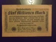 Geldschein - Deutsches Reich - 5 Millionen Mark - 1923