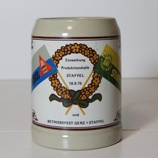 Humpen - Bierkrug zum Betriebsfest Gerz + Staffel 1976 - must have