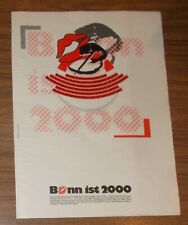 Seltene Werbung BONN - Bonn ist 2000 - Bonner Sommer mit Berliner Luft 1989