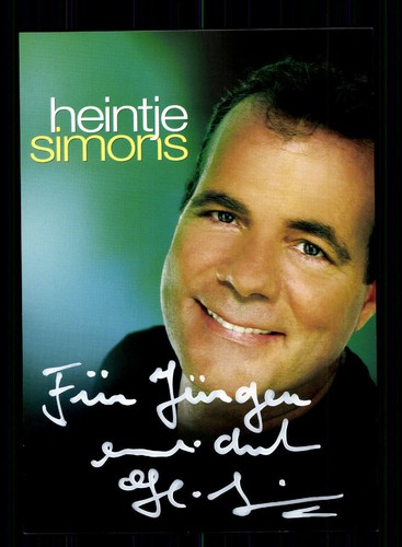 Heintje simons autogrammkarte - heintje,