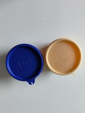 Tupperware 2x  1321 Julchen je 200 ml mit Deckel 733 gelb + weiß Vorratsbeh. neu