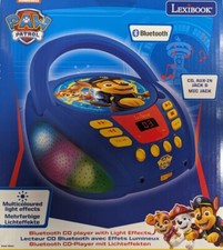 Lexibook-Paw Patrol-Bluetooth-CD-Spieler für Kinder-Tragbar, Batterie o Netz NEU
