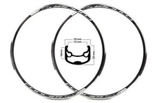 2 Stück 28 Zoll MACH1 Concept Rennrad Fixi Felge Felgenring V-Brake 622x13