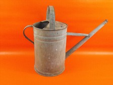 alte verzinkte Gießkanne Zinkgießkanne rund Garten Landhaus shabby Deko #11