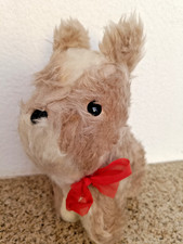 DDR Plüsch Hund Kuscheltier Rarität 70er Vintage Dog Kind Spielzeug Stoff Figur