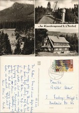 Oberhof (Thüringen) DDR Mehrbild-AK Kanzlersgrund, u.a. Skisprung-Schanze 1967