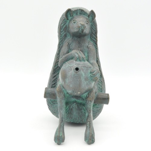 Bronzeskulptur igel mit - bronzeskulptur, "igel