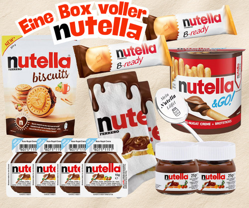 Ferrero nutella geschenk box - nutella, geschenk-box
